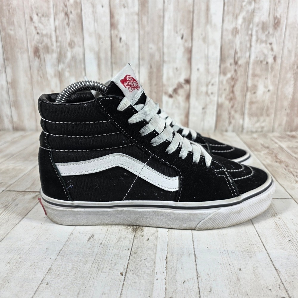 Vans Sk8-Hi High Top Sneakers Black White Womens 6.5 Mens 5.0 VN000D5IB8C